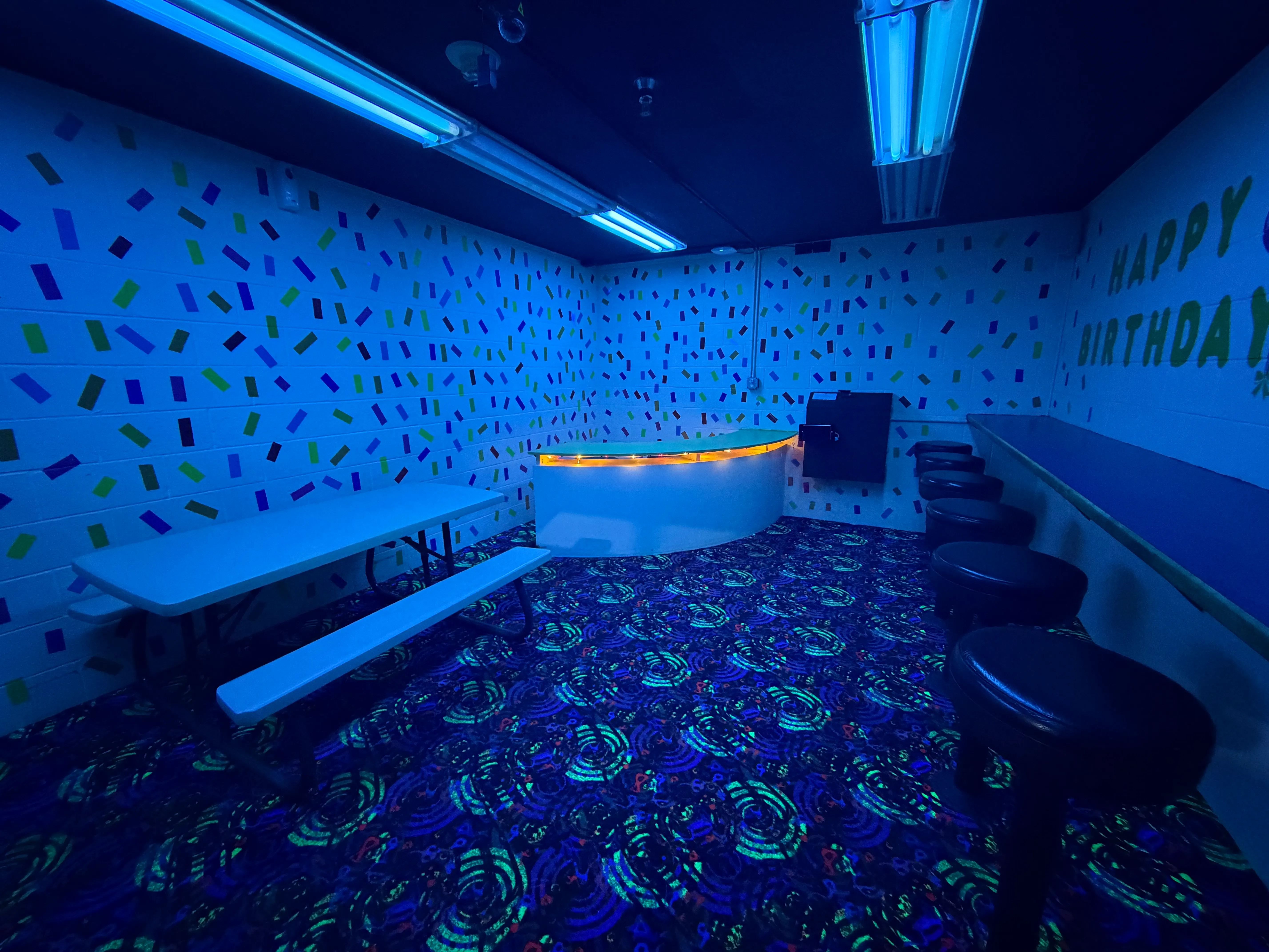 Private Birthday Room layout